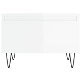Coffee Tables 2 pcs High Gloss White 50x46x35 cm Engineered Wood 830865