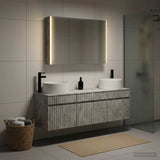 Bathroom Cabinet Set 4 pcs Concrete Grey Engineered Wood 3406666