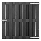 Garden Gate WPC 100x100 cm Grey 49083