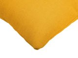 Cushion with Pillow HEERLEN 12 pcs Light Yellow Fabric 926907