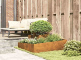 Garden Planter Brown 80 x 80 x 50 cm Weathering Steel 873584