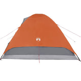 Camping Tent Dome 6-Person Orange Waterproof 94414