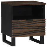 Bedside Cabinet 2 pcs Walnut 40 x 33 x 46 cm Solid Acacia wood 4018015