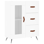 Highboard White 69.5x34x180 cm Engineered Wood 3189477
