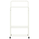 Clothes Rack with Shelf with Wheel White 80 x 53 x 156 cm 42021357