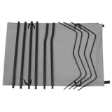 312486 Camping Beds 2 pcs 180x60x19 cm Oxford Fabric and Steel Grey
