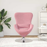 Egg Chair Pink 63 x 73 x 90 cm Velvet 42002728