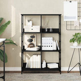 Bookshelf Black 78.5x33x117.5 cm Engineered Wood 835249