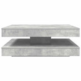 Coffee Table 360-Degree Rotatable Concrete Grey 90x90x34.5 cm 3321354