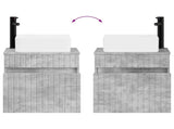 Wall-mounted Sink Vanity Concrete Grey 49 x 41 x 63 cm 890565
