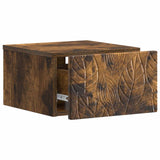 Wall-Mounted Bedside Cabinet 2 pcs Smoked Oak 49 x 34.5 x 20 cm 898796