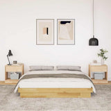 Bed Frame without Mattress 160x200 cm Solid Wood Oak 3315731