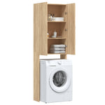 ZNTS Washing Machine Cabinet Sonoma Oak 64x25.5x190 cm 808416