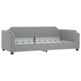 Day Bed without Mattress Light Grey 90x190 cm Single Fabric 354218