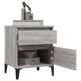 Bedside Cabinets 2 pcs Grey Sonoma 40x35x50 cm 821855