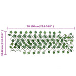 Artificial Grape Leaf Trellis Expandable Green 5 pcs 190x60 cm 366583