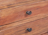 Bedside Cabinet with 3 Drawers 35x25x35 cm Solid Mahogany Wood 283938