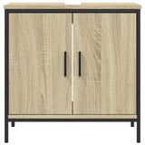 Bathroom Sink Cabinet Sonoma Oak 60x30x60 cm Engineered Wood 842447