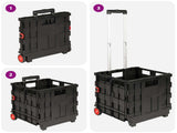 Cart Manual Black and Red 35 x 39 x 92 cm PP and Elastomer 42033393