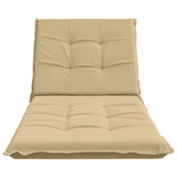 Sunlounger Cushion GEMERT 100% Polyester Beige 190 x 80 x 9 cm 947440