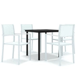 5 Piece Garden Dining Set White 3099258