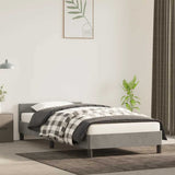Bed Frame without Mattress Light Grey 90x190cm Single Velvet 349902