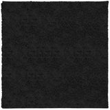 Shaggy Rug PAMPLONA High Pile Modern Black 160x160 cm 375280