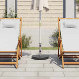 Parasol Base Black Granite and Stainless Steel 20 kg 45068
