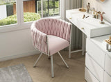 velvet dining chair, single light luxury living room bedroom swivel chair, Leisure swivel chair with N606P310250R