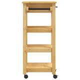 Kitchen Trolley MONZA 48x40x88.5 cm Solid Wood Pine 376079