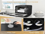 Table Top Dishwasher with Built-in 6L Water Tank, Mini Countertop Dishwasher with 6 Programs, 4 T3398P378853