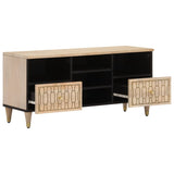 TV Cabinet 100x33x46 cm Solid Wood Mango 358266
