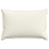 Cushion Cover 6 pcs HOUTEN Cream 50 x 80 cm Corduroy 920114
