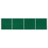 Raised Garden Bed 320x40x77 cm Galvanised Steel Green 47049
