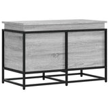 Storage Box with Lid Grey Sonoma 80x40x51.5 cm Engineered Wood 848802