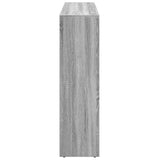 Room Divider Bookcase 3-Tier Grey Sonoma 137.5x29x103.5 cm Engineered Wood 857981