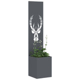 Garden Privacy Screen Animal Print Anthracite 32 x 32 x 150 cm 876415