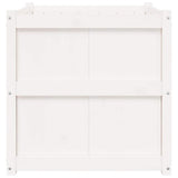 Garden Planter White 70x70x70 cm Solid Wood Pine 837435