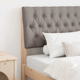 Upholstered Headboard Taupe 90 cm Solid Pine Wood 879362