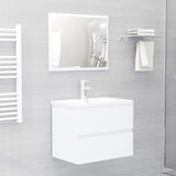 ZNTS Bathroom Furniture Set White Engineered Wood 3071675