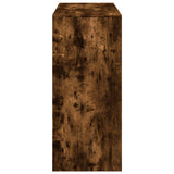 Bar Table with Shelf Smoked Oak 124x46x103.5 cm Engineered Wood 854395