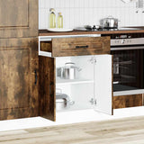 Kitchen Base Cabinet Kalmar Smoked Oak Engineered Wood 853492