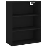 Highboard Black 69.5x32.5x180 cm Engineered Wood 3189558