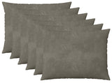 Cushion Cover 6 pcs HEERLEN Light Grey 80 x 80 cm Velvet 913524