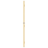 Interior Door Slim Golden 83x201,5 cm Tempered Glass and Aluminium 155141