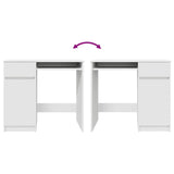 Desk White 86x49x76 cm Engineered Wood 861823