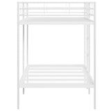 Bunk Bed without Mattress White 107x203 cm Steel 42000332