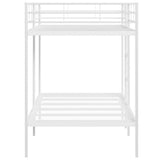 Bunk Bed without Mattress White 107x203 cm Steel 42000332