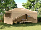 Party Tent Folding Beige 279 x 410 x 315 cm Oxford Fabric 42023599