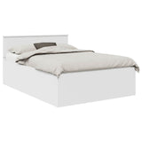 Bed Frame with Headboard White 160 x 200 cm Engineered Wood 3408557